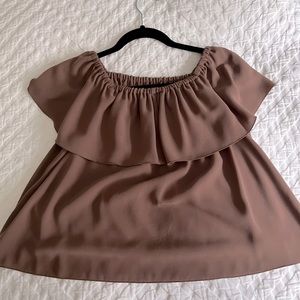 Wilfred off-the shoulder crepe blouse in size small.